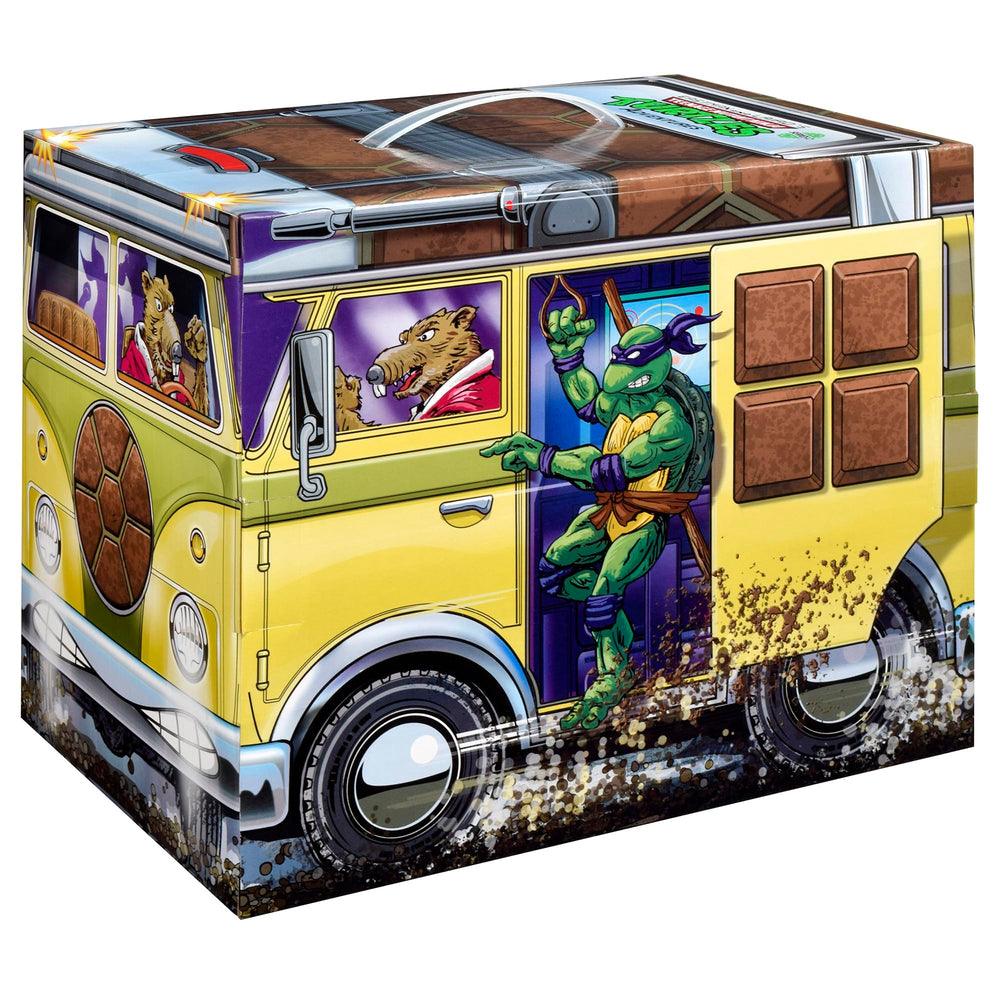PlayMates TMNT Series 2 illustrated Turtle Van box art for display.