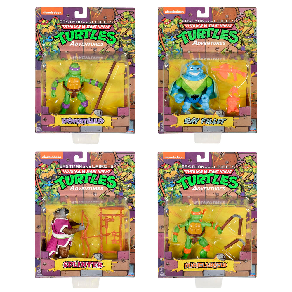 PlayMates TMNT Splinter figure in classic mentor style for display and role play.