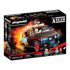 Playmobil A-Team Van with side door open for easy action-figure access