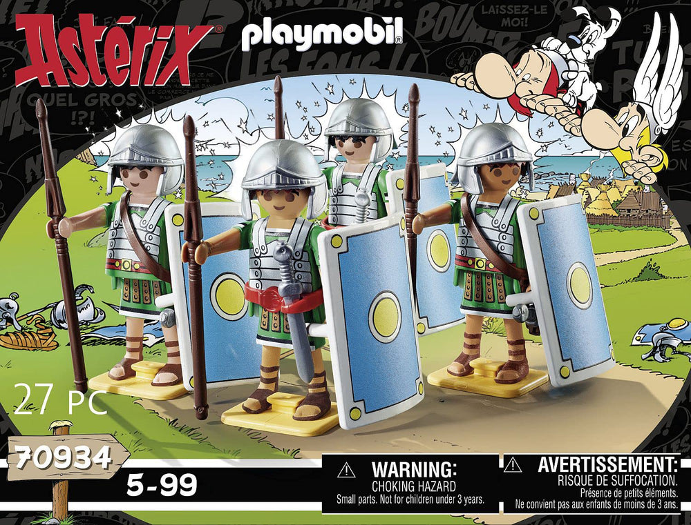 Playmobil Asterix Roman troop stand for dynamic posing