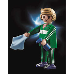 Playmobil Back to The Future packaging display helps plan a balanced shelf setup.