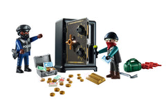 Playmobil Bank Robbery Starter Pack dynamite and crowbar accessories boost drama