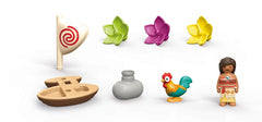 Playmobil colorful flowers module enhances stacking and water play.