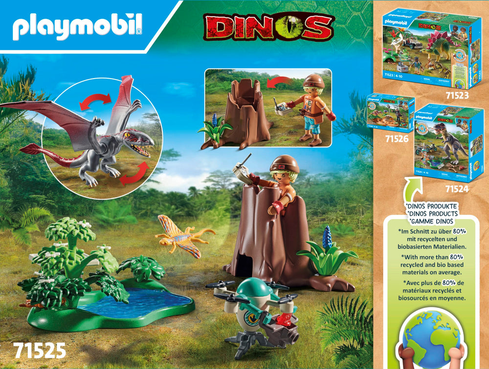 Playmobil Dinos Observatory pond adds natural habitat detail for storytelling