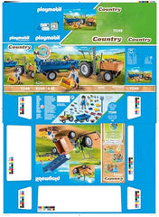 Playmobil Eco-friendly materials highlight sustainable farming play themes.
