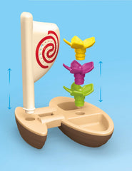 Playmobil eco packaging and plant-based plastics highlight sustainability.