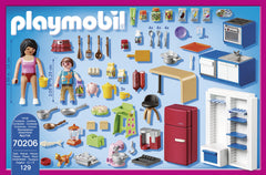 Playmobil Family Kitchen table with seating – share snacks and stories together