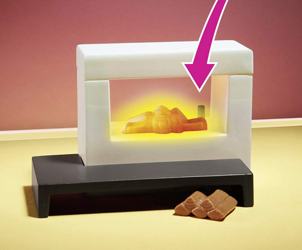 Playmobil sofa bed feature enables quick guest seating and sleepovers.