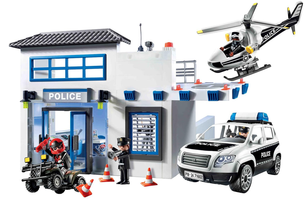 Playmobil four-figure set supports varied team-based stories.