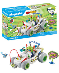 Playmobil Funstars Racing Professor car in action for fast track play