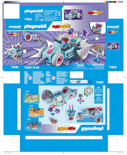 Playmobil Funstars Racing Unicorn finished racer ready for action