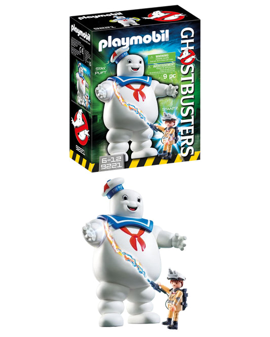 Playmobil Ghostbusters Stay Puft with movable arms for dynamic action poses.
