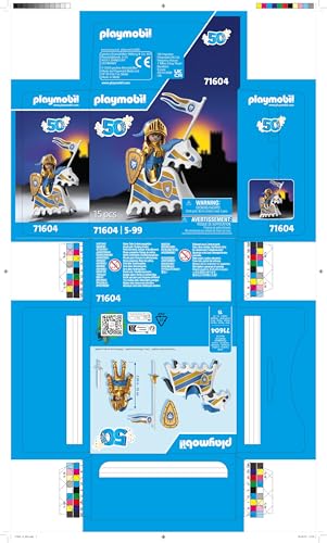 Playmobil 71604 anniversary knight, easy cleaning under running water.