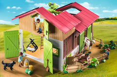 Pigs and cows in the Playmobil Large Farm pen