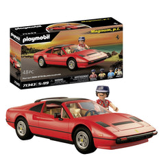 Playmobil Magnum P.I. Ferrari 308GT front view showcases detailed styling for fans