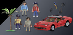 Playmobil Magnum P.I. Ferrari 308GT side detail highlights authentic branding