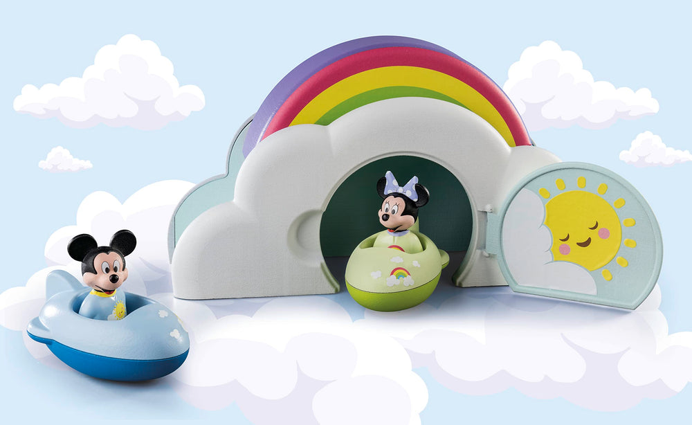 Playmobil Mickey's and Minnie's Cloud Home bedtime play sparks stories.