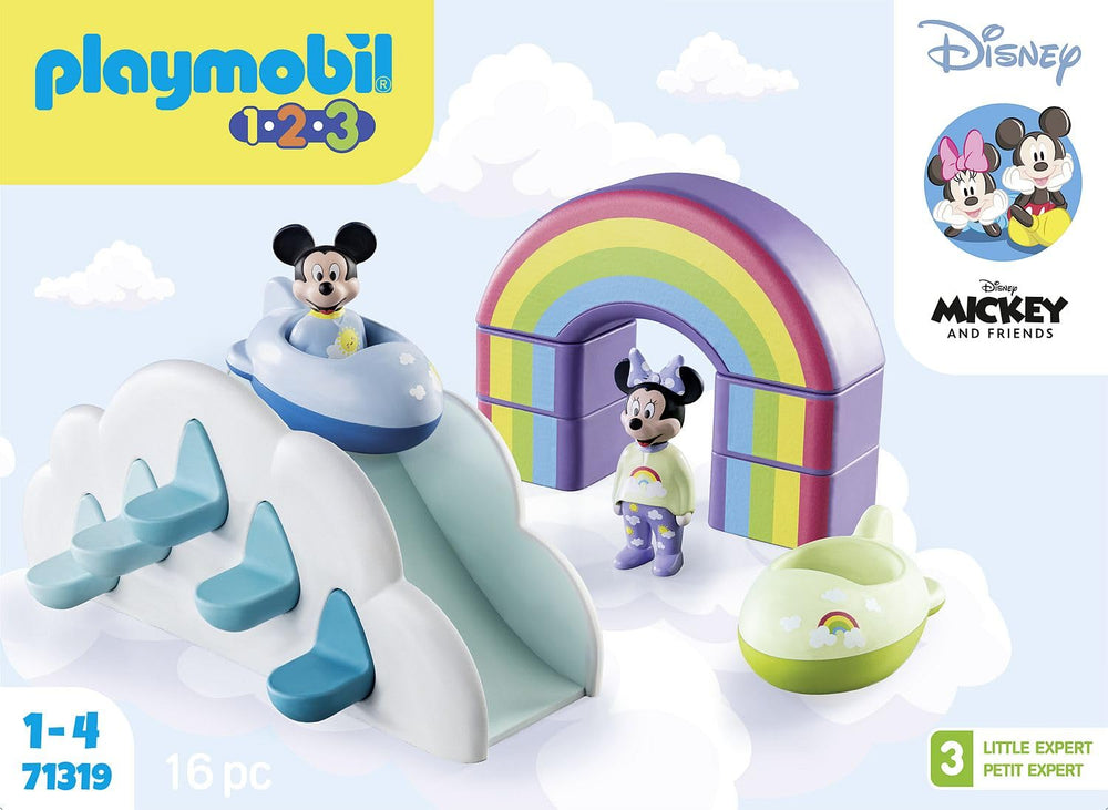 Playmobil Mickey's and Minnie's figures encourage first role-play and storytelling.