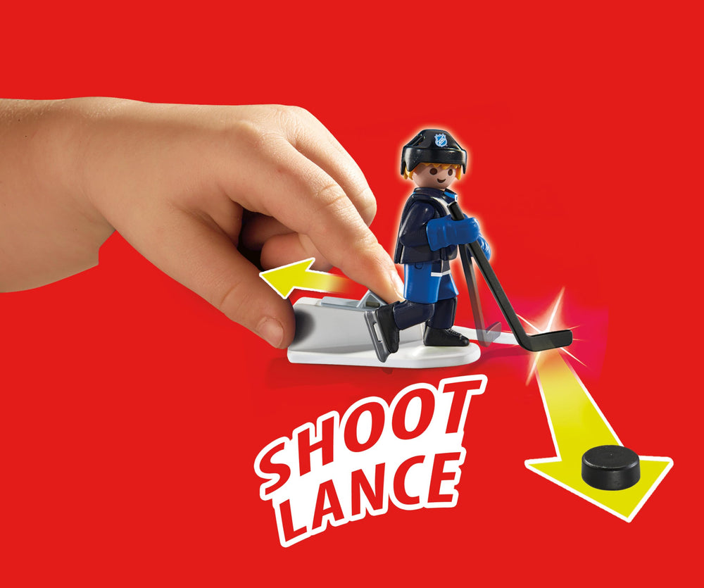 Playmobil NHL Shootout Carry Case net and puck for fast action