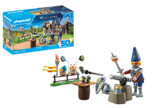 Playmobil Novelmore Knight's Birthday cannon in action inspires imaginative adventures.