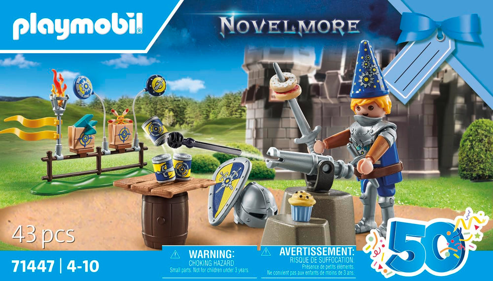 Playmobil Novelmore helmet accessory sparks role-play during imaginative quests.