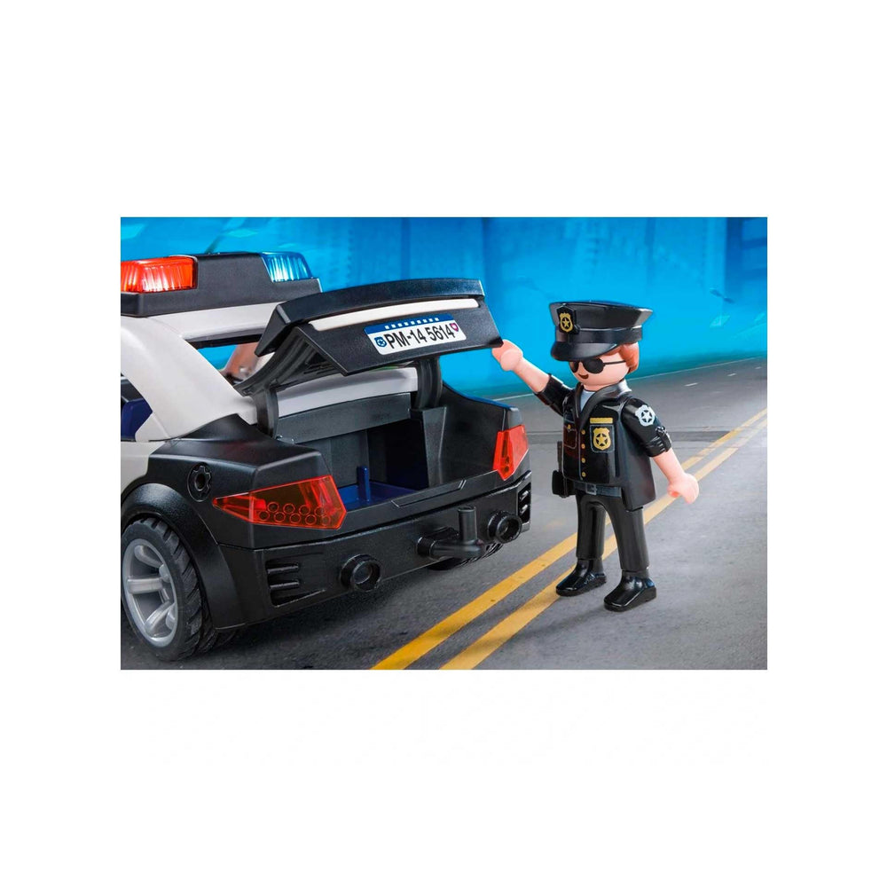 Playmobil Police Cruiser with included figures and accessories for storytelling.