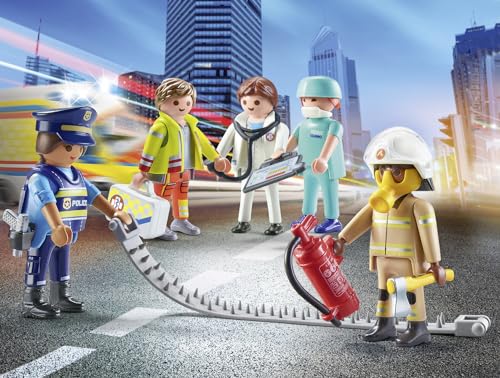 Playmobil policewoman figure ready for pretend crime-fighting adventures.