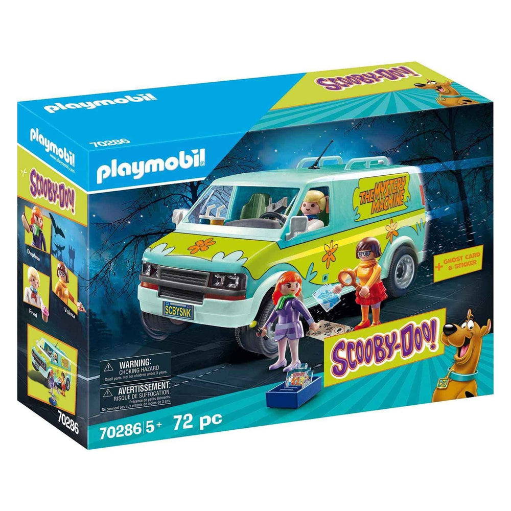Playmobil Scooby-Doo Mystery Machine front view for imaginative play and mystery solving