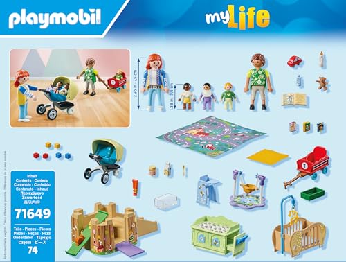 Playmobil Toddler Group stroller accessory adds realistic transport play