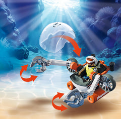 Playmobil Treasure Hunt with Submarine: hammerhead shark guards treasure, inspiring imaginative underwater play
