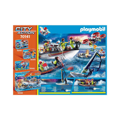 Playmobil Water Rescue with Dog: compatible with underwater motor for powered cruising.