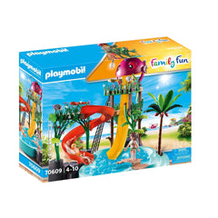 Playmobil Water Park glow-in-the-dark teeth and lantern after dusk