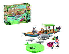 Playmobil Wiltopia outboard motor; realistic propulsion for adventure