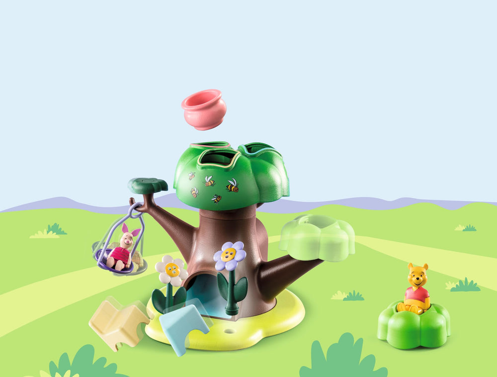 Playmobil 1.2.3 learning stage concept illustrated by this tree house.