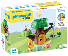 Playmobil Tree House treetop sorting scene highlighting shape and color recognition.