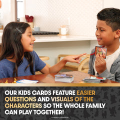 PlayMonster kid-friendly cards welcome younger players to join the fun.