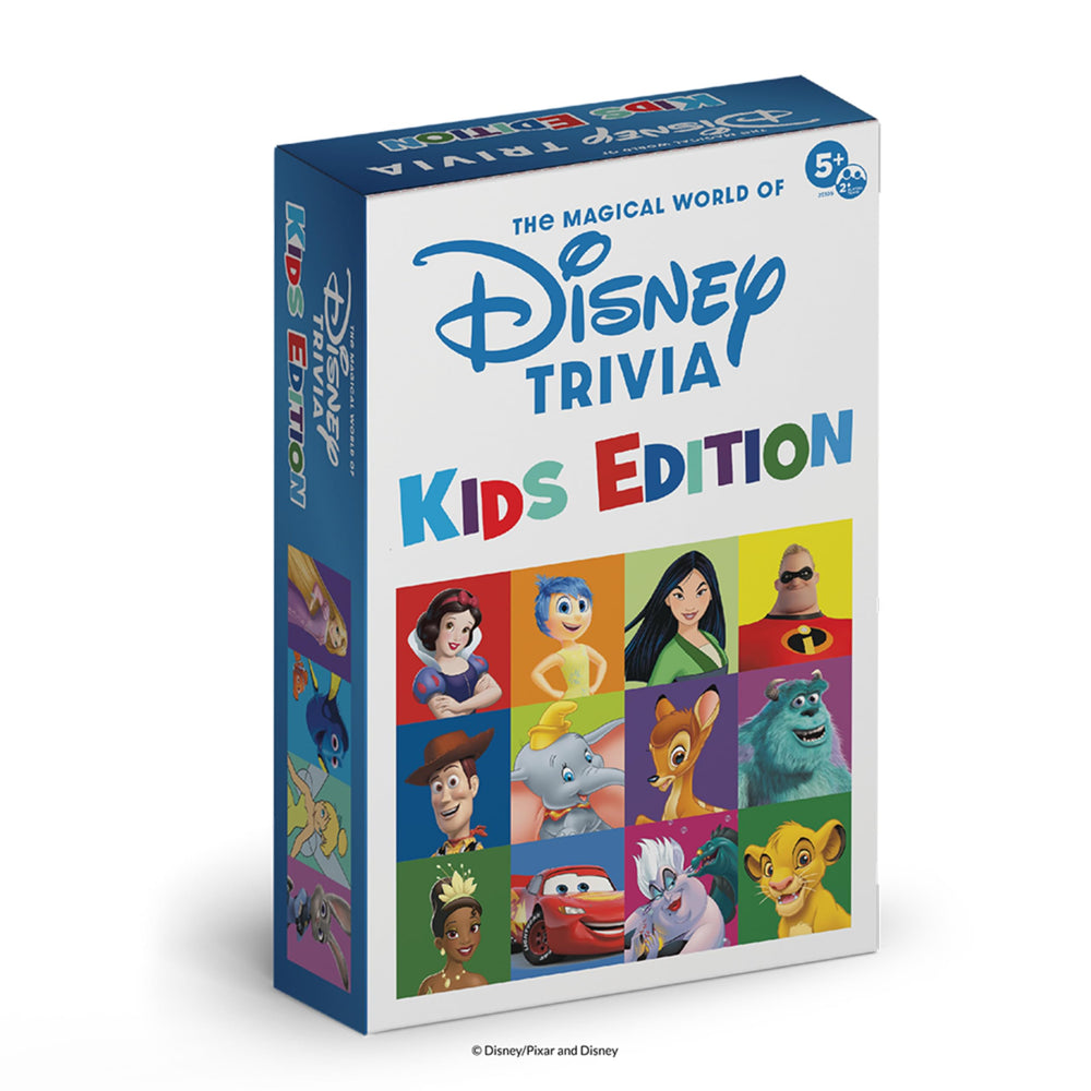 PlayMonster Disney Trivia gameboard shaped like Mickey Mouse for family nights