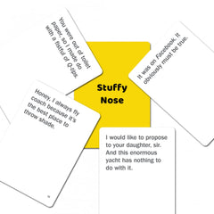 PlayMonster Utter Nonsense Naughty Edition cards with funny phrases
