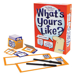 A player describes their item to the hot seat to fuel creativity and laughter with What's Yours Like?