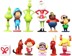 Playset Christmas figures: colorful character figurines for imaginative holiday storytelling.