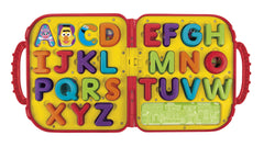 Playskool Elmo's On the Go Letters bottom-image cues illustrate words.