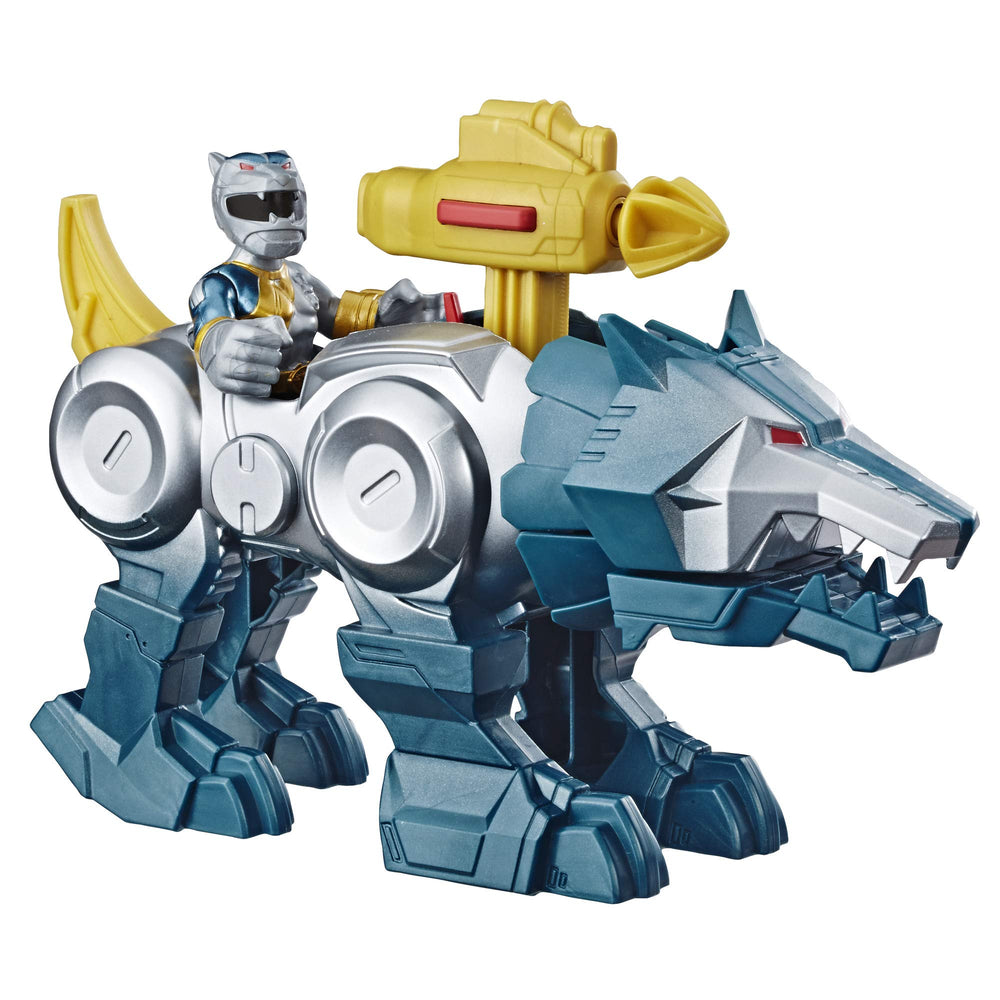 PlaySkool Silver Ranger figure, highlighted for hands-on action and imaginative play.