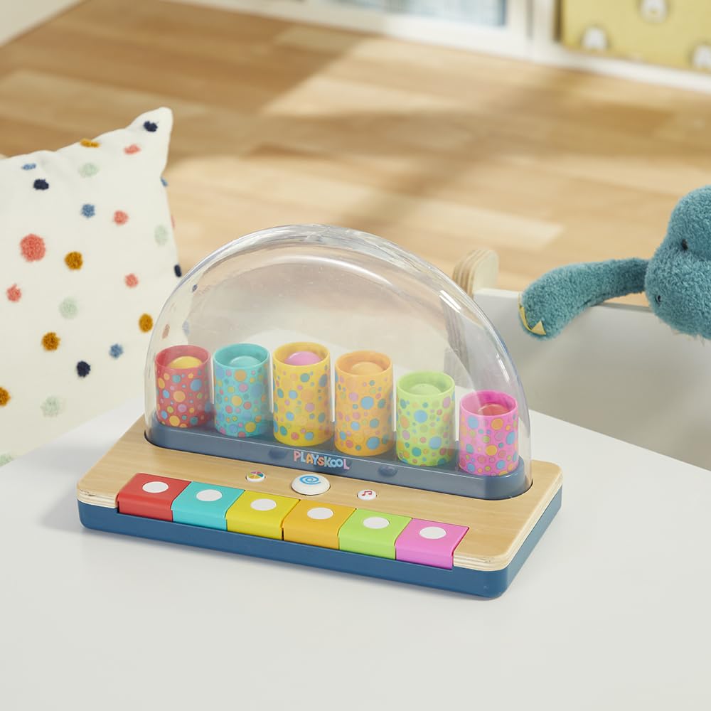 Playskool Little Wonders Pop-A-Tune toddler-friendly design supports open-ended learning.