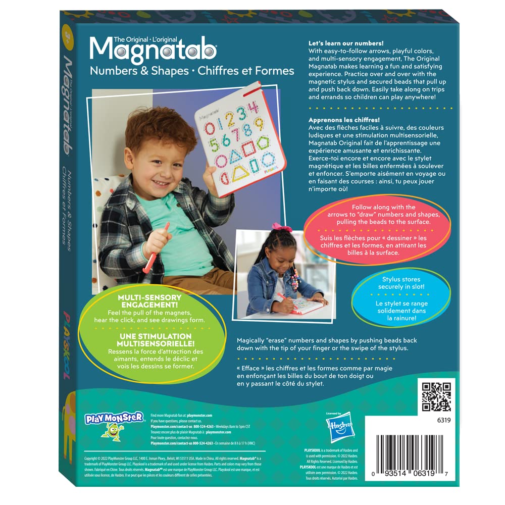 Beads rise and fall with a satisfying click on Magnatab toy