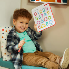 Easy erase function resets the board with a touch