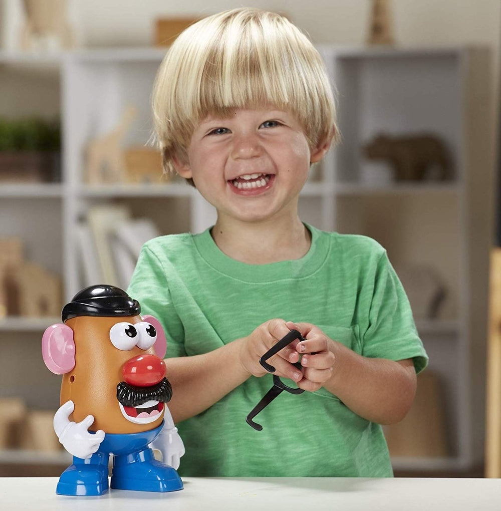Playskool Mr. Potato Head nose-in-ear play encourages playful pose mixing.