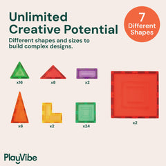 Classroom setup with PLAYVIBE tiles for a learning activity center
