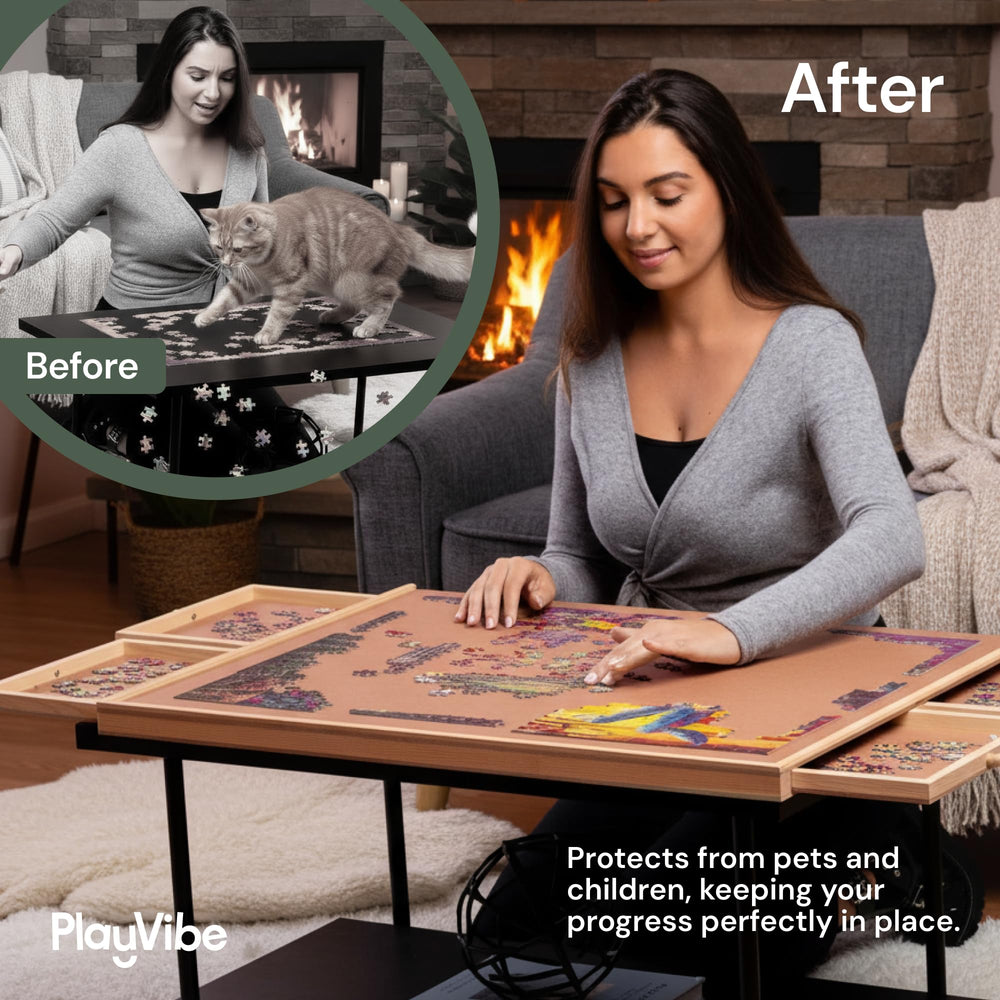 PLAYVIBE six-drawer organizers keep accessories within reach
