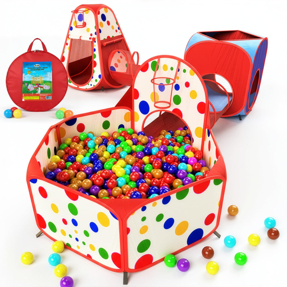 Playz 5-piece play tent set assembled for cozy indoor play