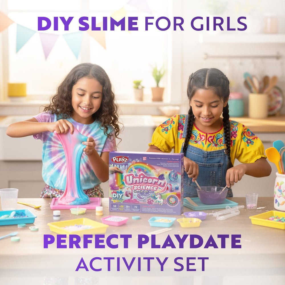 Playz fluffy slime creation offering tactile, imaginative crafting